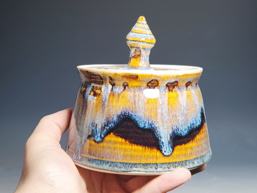 SECONDS SALE! Handmade Pottery Lidded Stash Jar - Image 2