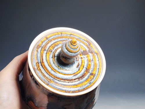 SECONDS SALE! Handmade Pottery Lidded Stash Jar - Image 4