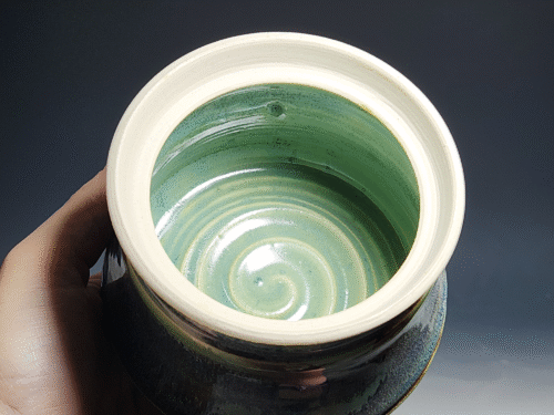 SECONDS SALE! Handmade Pottery Lidded Honey Jar - Image 4