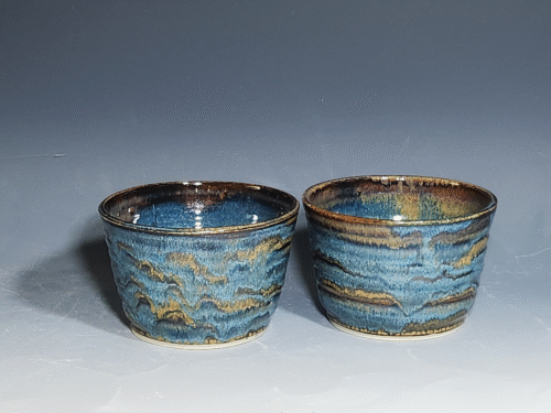 SECONDS SALE! Hand Thrown Set of Two (2) Thrown Pottery Bowls - Image 7