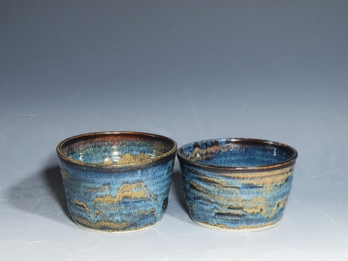 SECONDS SALE! Hand Thrown Set of Two (2) Thrown Pottery Bowls - Image 6