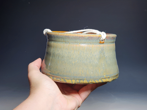 SECONDS SALE! Hand-thrown Pottery Hanging Planter - Image 3