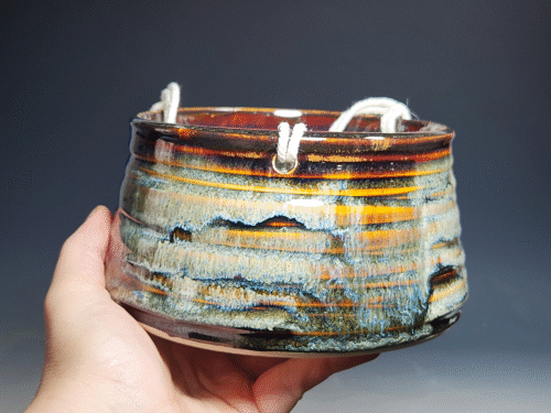 SECONDS SALE! Hand-thrown Pottery Hanging Planter