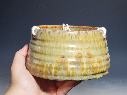 SECONDS SALE! Hand-thrown Pottery Hanging Planter - Image 3