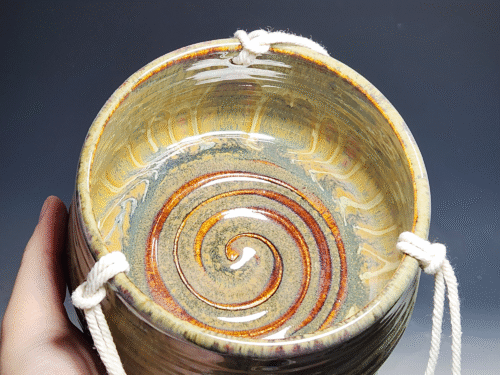 SECONDS SALE! Hand-thrown Pottery Hanging Planter - Image 2