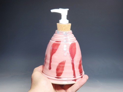 SECONDS SALE! Hand Thrown Pottery Liquid Soap Dispenser - Image 4