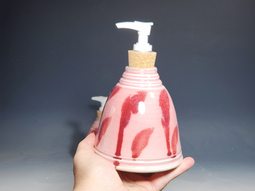 SECONDS SALE! Hand Thrown Pottery Liquid Soap Dispenser - Image 3