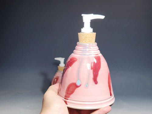 SECONDS SALE! Hand Thrown Pottery Liquid Soap Dispenser - Image 2