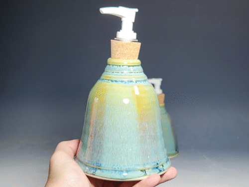SECONDS SALE! Hand Thrown Pottery Liquid Soap Dispenser - Image 4