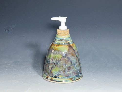 SECONDS SALE! Hand Thrown Pottery Liquid Soap Dispenser - Image 4