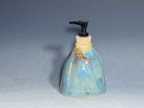 SECONDS SALE! Hand Thrown Pottery Liquid Soap Dispenser - Image 4