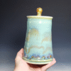 Large Handmade Pottery Lidded Jar - Image 3