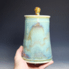 Large Handmade Pottery Lidded Jar