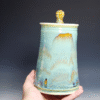 Large Handmade Pottery Lidded Jar - Image 2