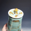 Large Handmade Pottery Lidded Jar - Image 5