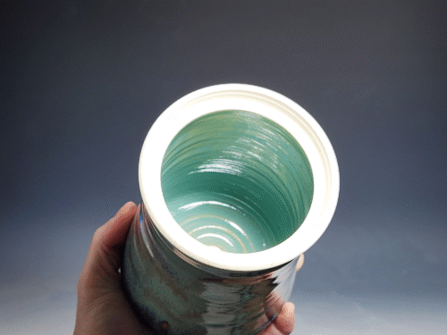 Large Handmade Pottery Lidded Jar - Image 8