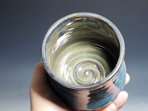 Set of Two (2) Hand Thrown Pottery Wine Cups - Image 7