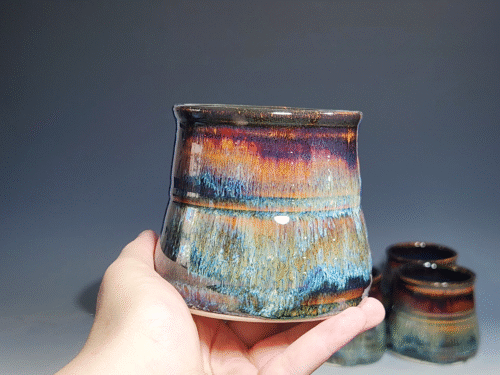 Set of Two Hand Thrown Pottery Wine Cups - Image 6