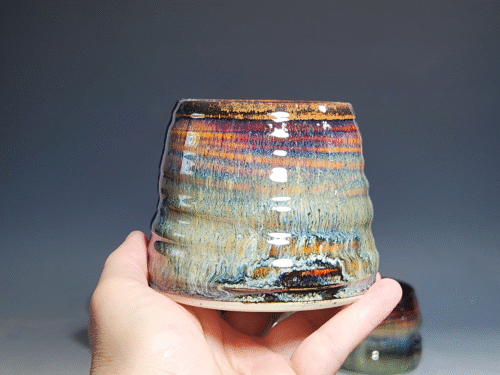 Set of Two Hand Thrown Pottery Wine Cups - Image 5