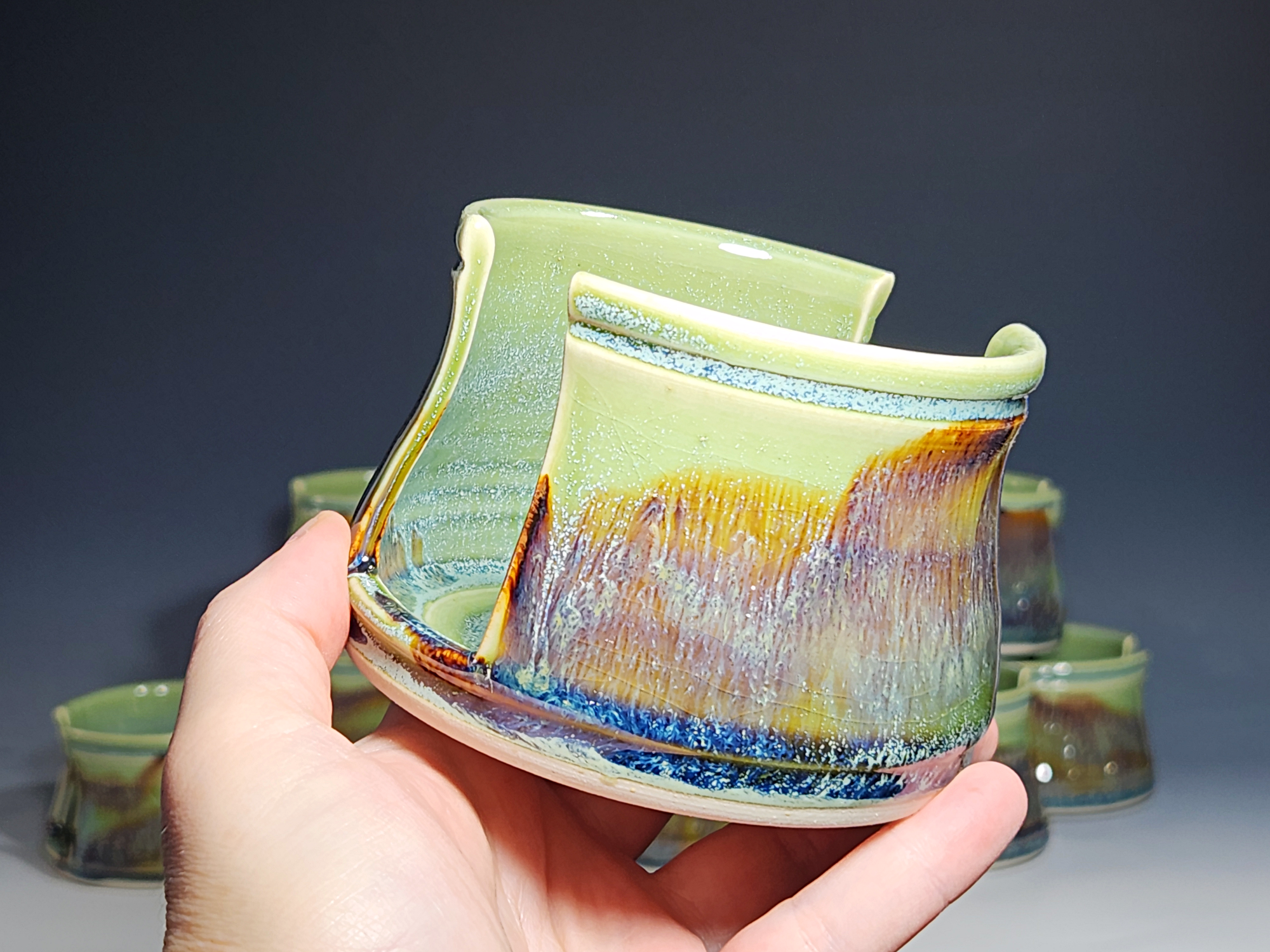 Hand Thrown Pottery Sponge Holder - Image 8