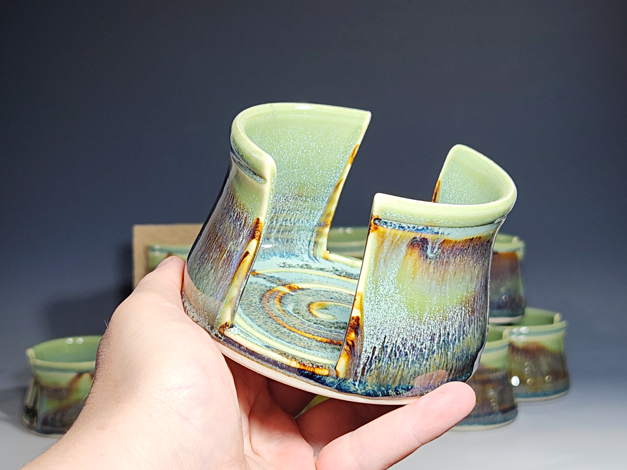 Hand Thrown Pottery Sponge Holder - Image 6