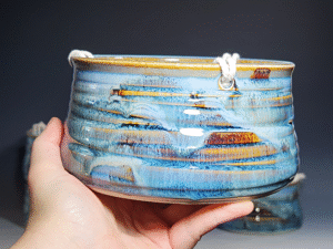 Hand-thrown Pottery Hanging Planter