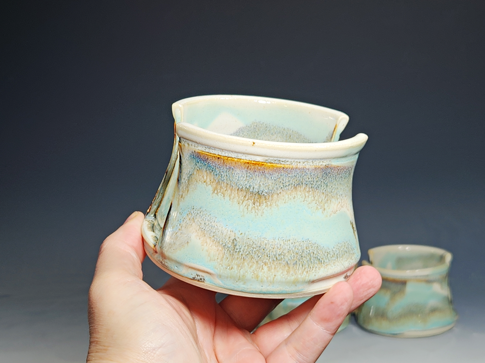 Hand Thrown Pottery Sponge Holder, Kitchen Sink Ceramic Sponge Holder, Rustic, Handmade, Each - Image 9