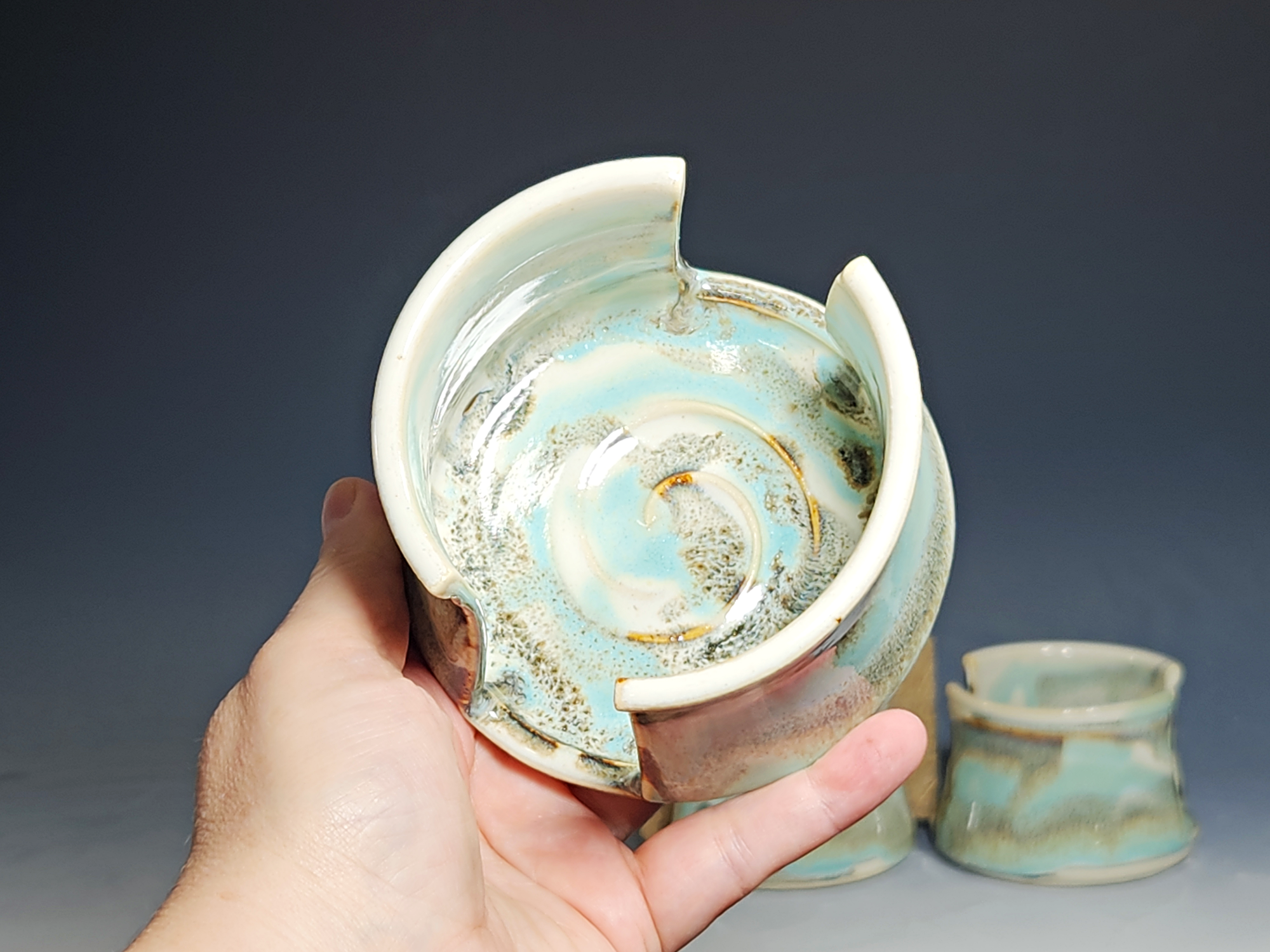 Hand Thrown Pottery Sponge Holder, Kitchen Sink Ceramic Sponge Holder, Rustic, Handmade, Each - Image 7