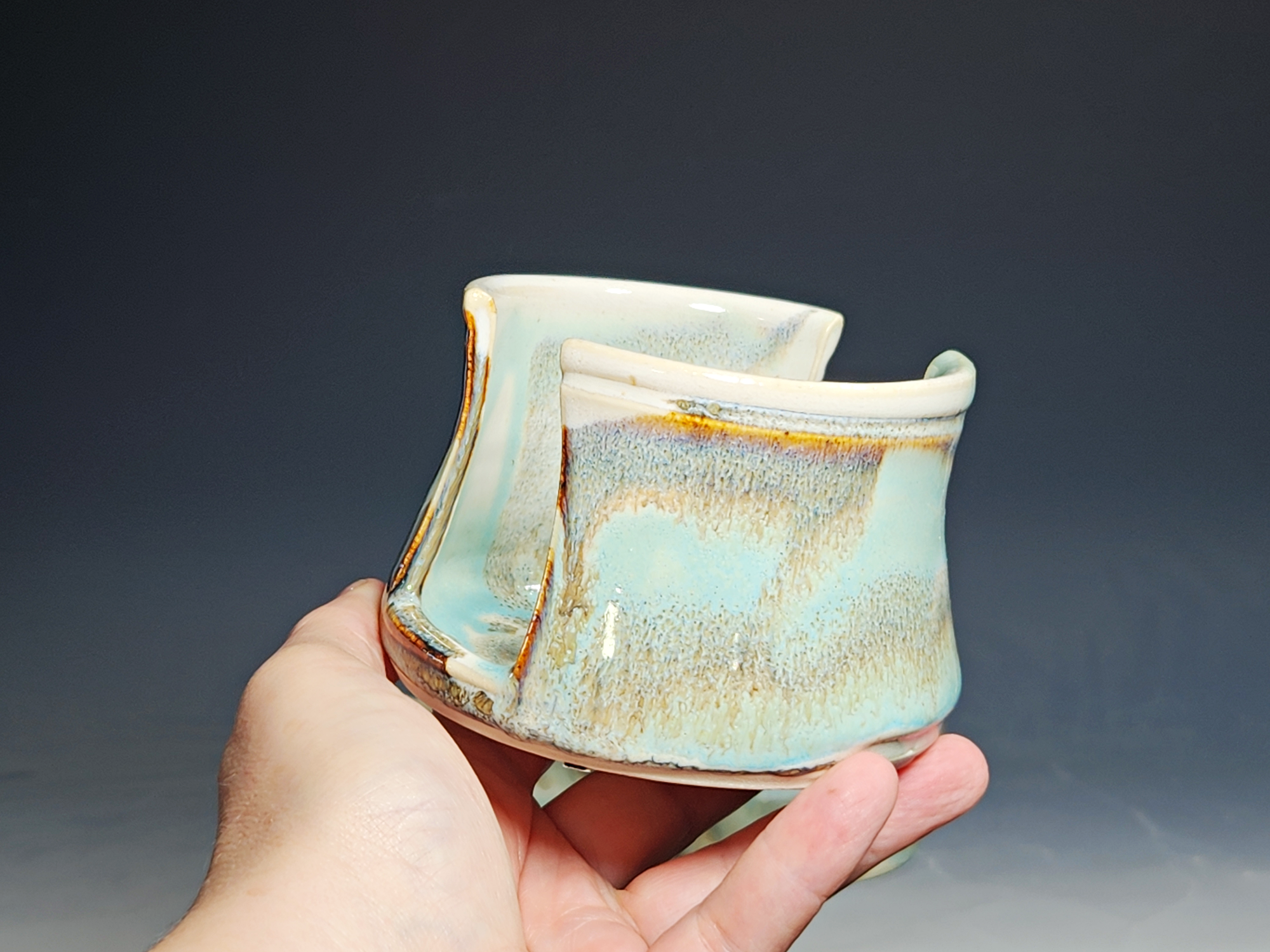 Hand Thrown Pottery Sponge Holder, Kitchen Sink Ceramic Sponge Holder, Rustic, Handmade, Each - Image 5