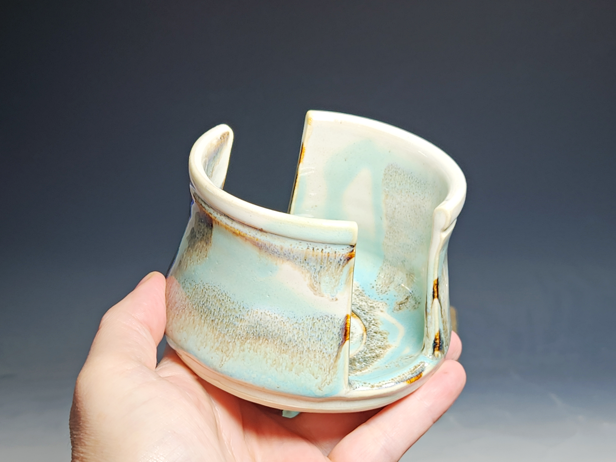 Hand Thrown Pottery Sponge Holder, Kitchen Sink Ceramic Sponge Holder, Rustic, Handmade, Each - Image 4