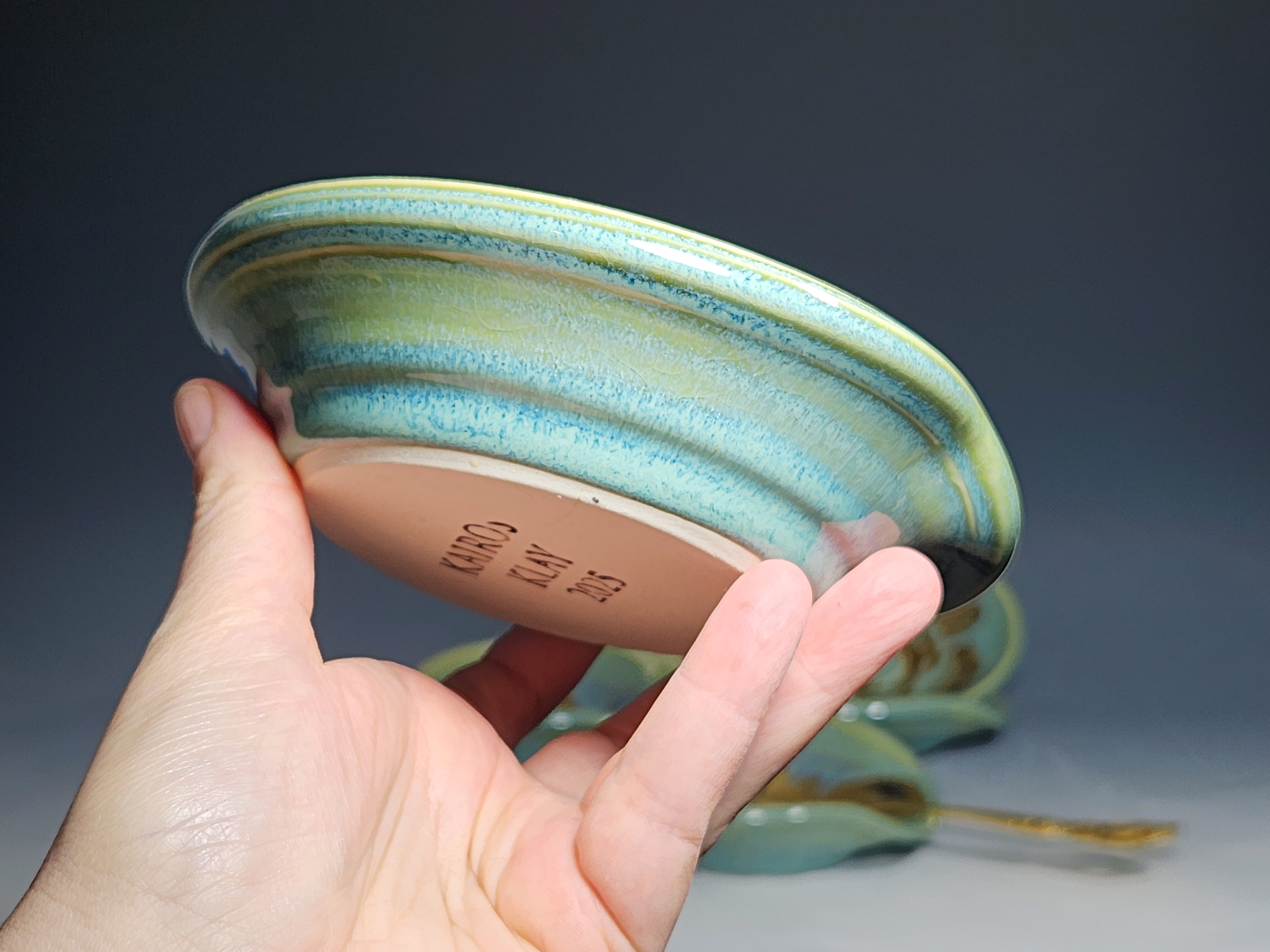 Hand Thrown Ceramic Spoon Rest - Image 8