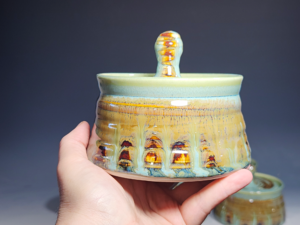 Hand Thrown Pottery Microwave Egg Cooker, Ceramic Poached Egg Cooker