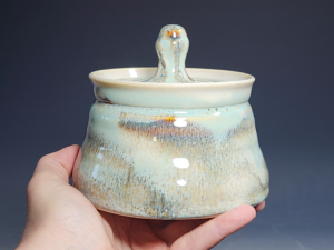 Handmade Pottery Lidded Stash Jar