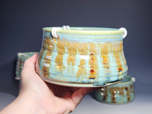 Hand-thrown Pottery Hanging Planter