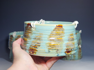 Hand-thrown Pottery Hanging Planter