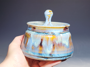 Handmade Pottery Lidded Stash Jar