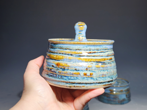 Hand Thrown Pottery Microwave Egg Cooker, Ceramic Poached Egg Cooker