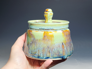 SECONDS SALE! Handmade Pottery Lidded Stash Jar