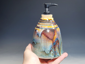 SECONDS SALE! Hand Thrown Pottery Liquid Soap Dispenser