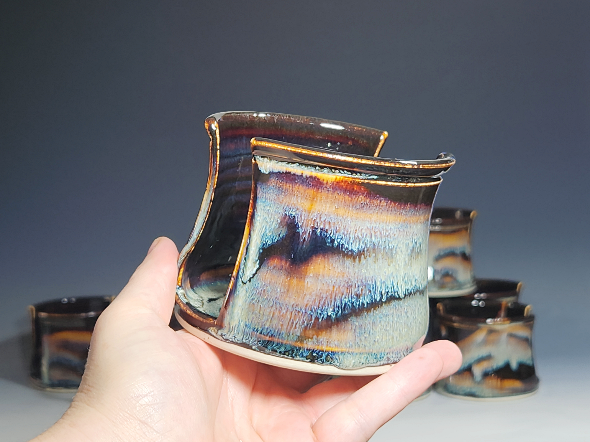 Hand Thrown Pottery Sponge Holder, Kitchen Sink Ceramic Sponge Holder, Rustic, Handmade, Each - Image 14