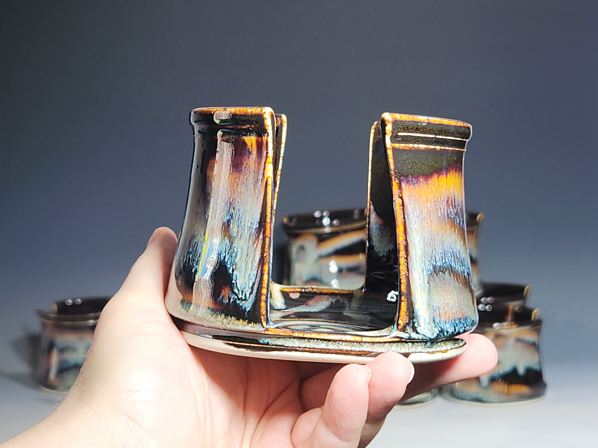 Hand Thrown Pottery Sponge Holder, Kitchen Sink Ceramic Sponge Holder, Rustic, Handmade, Each - Image 12