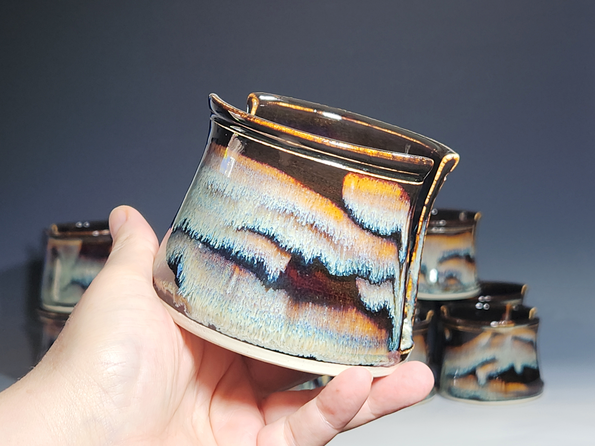 Hand Thrown Pottery Sponge Holder, Kitchen Sink Ceramic Sponge Holder, Rustic, Handmade, Each - Image 10