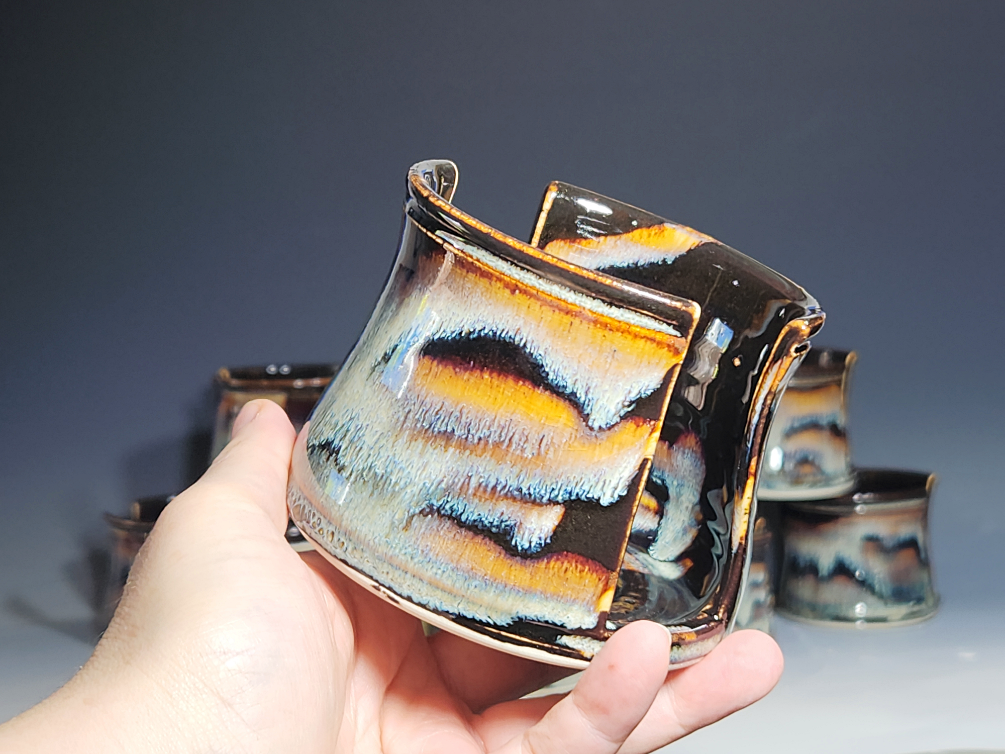 Hand Thrown Pottery Sponge Holder, Kitchen Sink Ceramic Sponge Holder, Rustic, Handmade, Each - Image 5