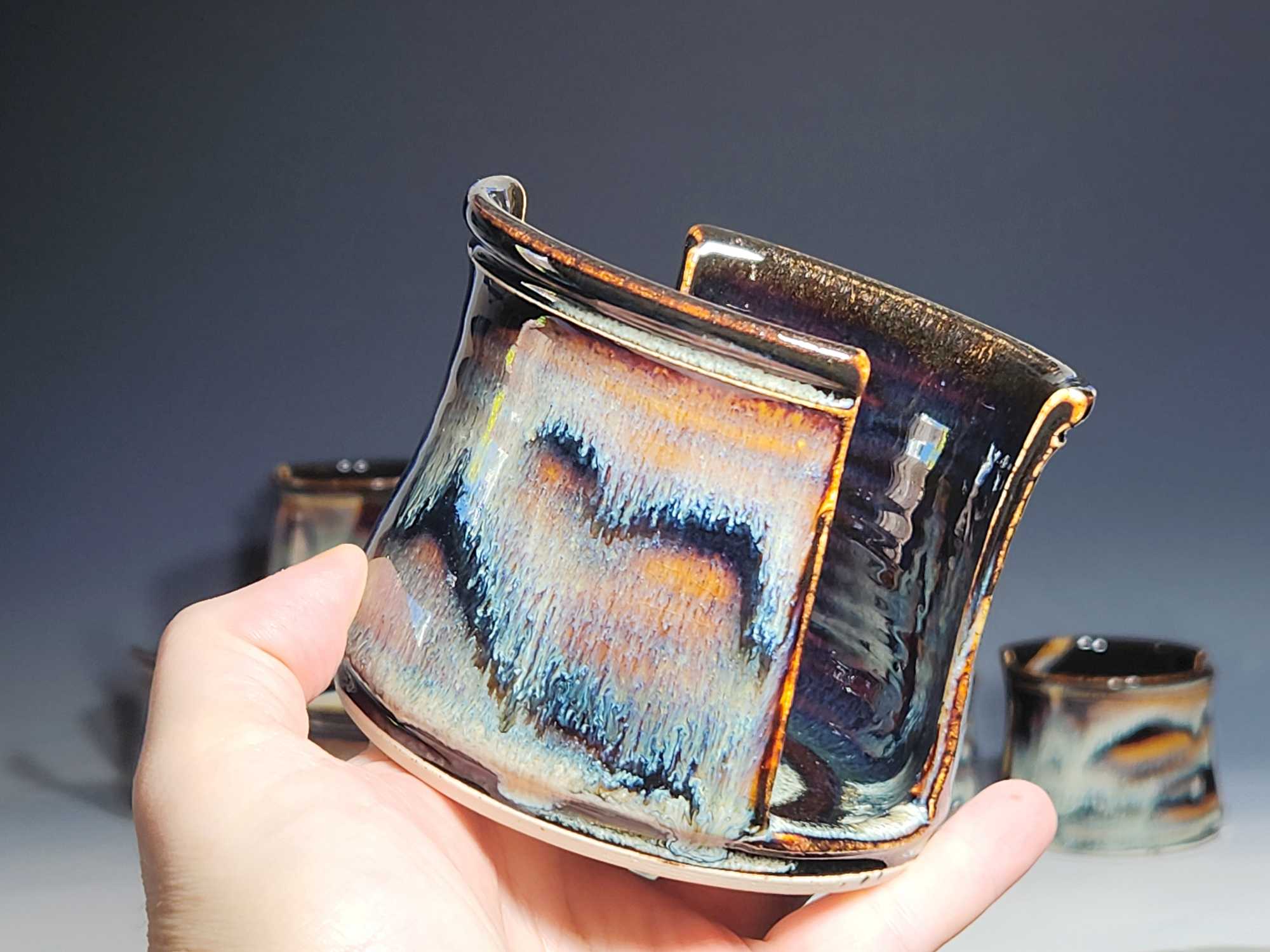 Hand Thrown Pottery Sponge Holder, Kitchen Sink Ceramic Sponge Holder, Rustic, Handmade, Each - Image 3