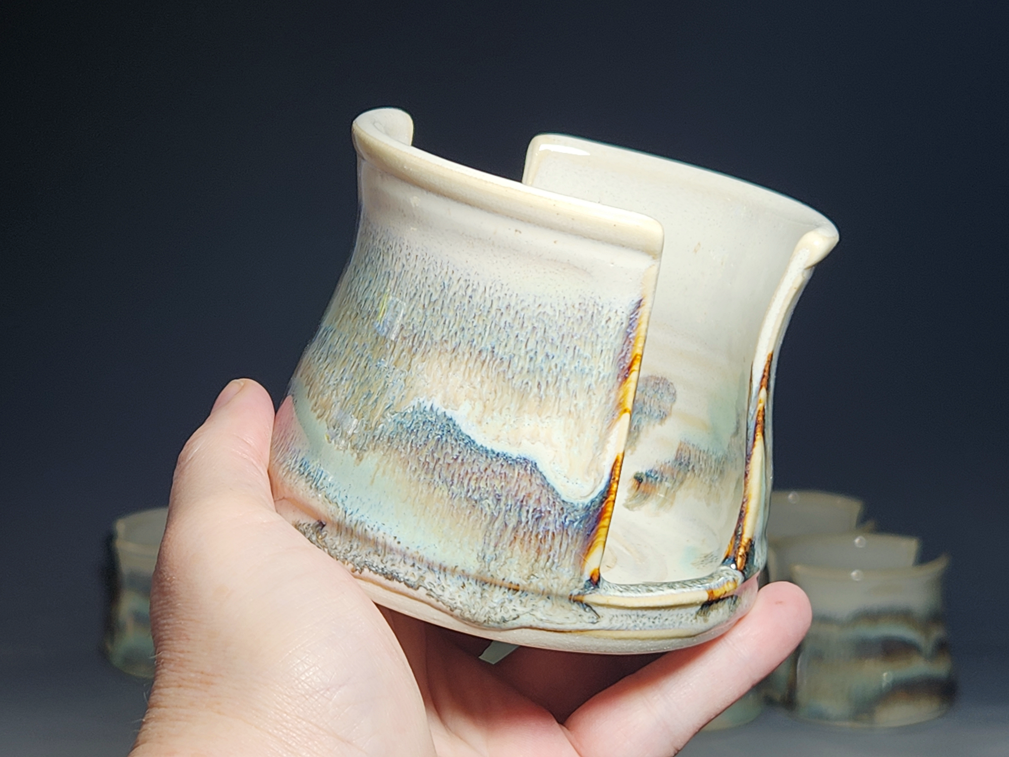 Hand Thrown Pottery Sponge Holder, Kitchen Sink Ceramic Sponge Holder, Rustic, Handmade, Each - Image 7