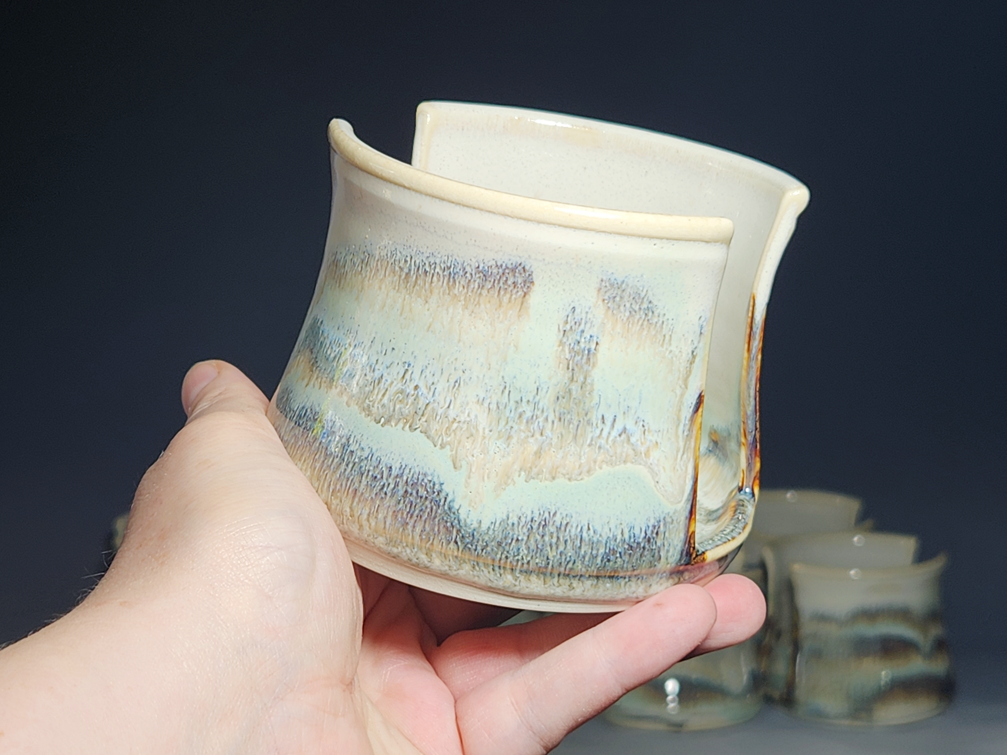 Hand Thrown Pottery Sponge Holder, Kitchen Sink Ceramic Sponge Holder, Rustic, Handmade, Each - Image 6