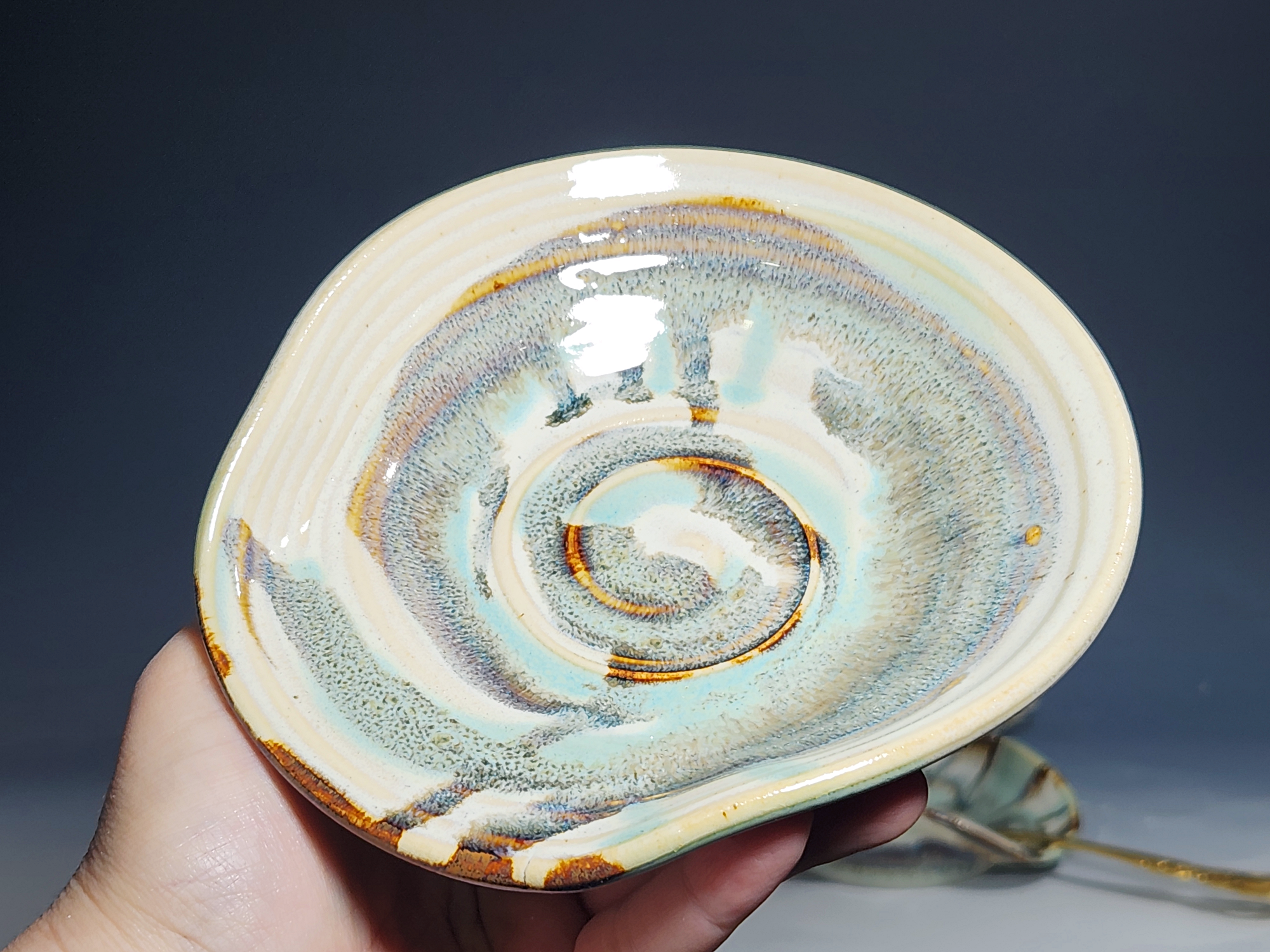 Hand Thrown Ceramic Spoon Rest, Handmade Spoon Holder, Ladle Rest, Tea Bag Holder, Coffee Spoonrest, Rustic, Each - Image 12