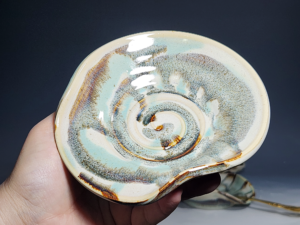 Hand Thrown Ceramic Spoon Rest, Handmade Spoon Holder, Ladle Rest, Tea Bag Holder, Coffee Spoonrest, Rustic, Each