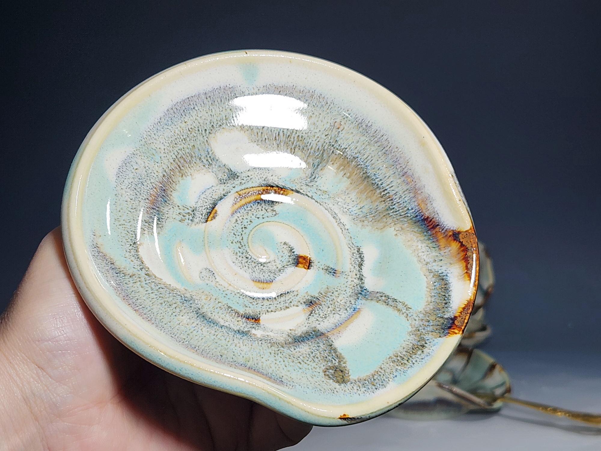 Hand Thrown Ceramic Spoon Rest, Handmade Spoon Holder, Ladle Rest, Tea Bag Holder, Coffee Spoonrest, Rustic, Each - Image 11