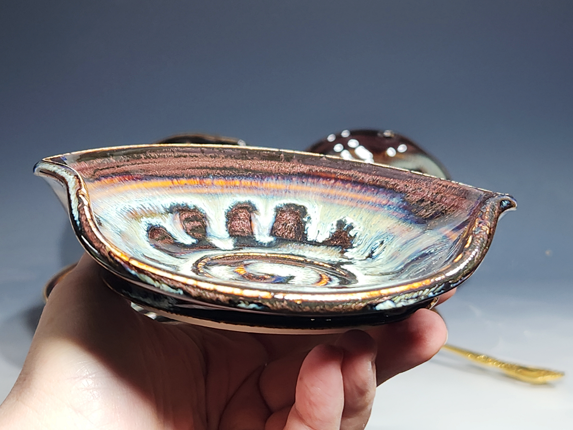 Hand Thrown Ceramic Spoon Rest - Image 13